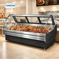 Vitrine Réfrigérée Commerciale Ouverte pour Aliments Frais – Idéale pour Supermarchés, Fruits, Légumes, Produits Laitiers et Épiceries