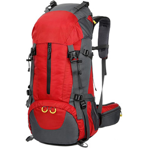 Sac à dos de randonnée 50L à chargement par le haut, en Ripstop, avec housse de pluie inférieure, compartiment de rangement, dos ventilé, sangles de compression, idéal pour le voyage - Product Image 1
