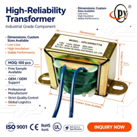 Transformateur de puissance toroïdal Flyback PYJ DC12V AC18V-380V 500W, enroulement en aluminium et cuivre, monophasé 50/60Hz, modules de charge rapide