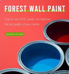 Proveedores de Revestimientos Interiores FOREST, Diseñan Pintura de Pared Interior de Emulsión Acrílica Lavable a Base de Agua, Tinte de Color para Paredes Interiores - Product Image 2