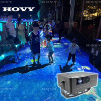 Nouvelle solution de projecteur de sol interactif extérieur couleur personnalisée pour usine, avec mise au point automatique pour usage public