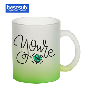 Bestsub venta al por mayor de <span class=keywords><strong>alta</strong></span> calidad de los bancos de 11oz de arco iris bebiendo agua de vidrio de café vino - Product Image 2
