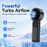Mini ventilateur portatif rechargeable avec écran numérique, design pliable, accessoires d'été