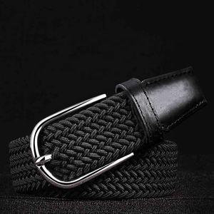 Cinturón de cuero de piel de vaca trenzado tejido de alta calidad para mujeres y hombres ecuestres para <span class=keywords><strong>Golf</strong></span> - Product Image 3