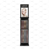 Fabrik verkaufen Metall benutzer definierte gemischte Farben Multi Floor Stand Rack Haar verlängerungen Vitrine für Salon