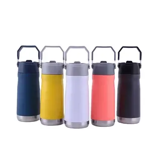 New 480ml water plastic bottle tumbler with straw lid stanley Kids