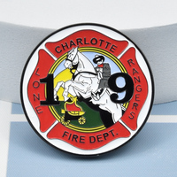 Pièces commémoratives personnalisées en métal avec logo, émaillées (dure ou souple), pour les pompiers et les équipes de lutte contre l'incendie, récompenses pour les échelles de pompier – Vente en gros