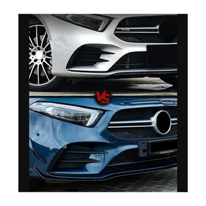 กันชนหน้า StarNav สำหรับ Mercedes Benz A Class W177 A180 A200 A220 A35 AMG ปี 2018-2022 ชุดดิฟฟิวเซอร์เปลี่ยนแทน สปอยเลอร์ อะไหล่รถยนต์ - Product Image 5