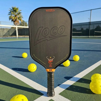 Raquette de pickleball en fibre de carbone haute performance Bread Butter Loco, contrôle et puissance élevés, haute conversion, bord injecté de mousse pour une stabilité accrue