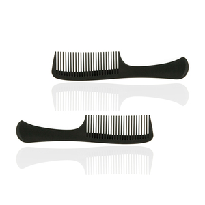 Peine de mango largo Antiestático de fibra de carbono negro para <span class=keywords><strong>mujer</strong></span> - Product Image 3