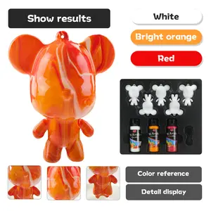 Customized Popular 24 Colors 60 ML Art Craft Set Acrylic Pouring Paint DIY Violent Bear