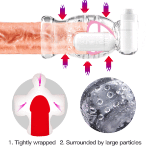 Vente Amazon Vibromasseur Masturbation Gland Trainer Sex <span class=keywords><strong>Ejaculation</strong></span> Delayer 10 moteurs Transparent Gland Vibration Trainer - Product Image 2