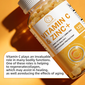 Suplementos de Vitamina C y Zinc de <span class=keywords><strong>Alta</strong></span> Potencia, 60 Cápsulas Blandas Vegetales, Apoyo Inmunológico y para la Piel, Antioxidante, Sin Gluten, Vegano - Product Image 5