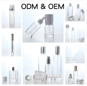 Usine En Gros De Haute Qualité Ambre Carré Cubes Unique 50ml 100 120ml Pot De Crème Cosmétique Vide Lotion Bouteilles En Verre avec Pompe - Product Image 4