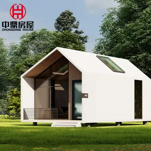 新设计豪华移动小型防水可拆卸木屋预制小型家居木制预制别墅