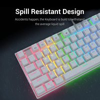 Metoo-clavier mécanique de jeu K552, 60% pouces, Compact à 87 touches, Kumara, interrupteurs Cherry MX, bleu, équivalent pour PC Windows