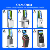 Terminal de paiement de factures, Kiosque intelligent de change de devises et de billets, Distributeur automatique de billets (ATM) pour dépôts et retrait, Kiosques de paiement en libre-service