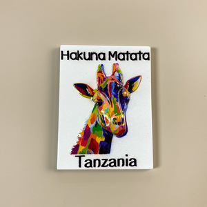 Cross Border Nguồn Nhà Máy Châu Phi Quà Tặng Nhựa Tự Nhiên Tủ Lạnh Dán Động Vật Thiết Kế Du Lịch Tin Nhắn Nam Châm Thủ Công - Product Image 3