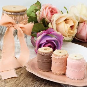 Rollos de Cinta de Chifón Rosa Pálido de Alta Calidad para Invitaciones de Boda, Ramos de Novia, Envoltura, Manualidades - Product Image 2