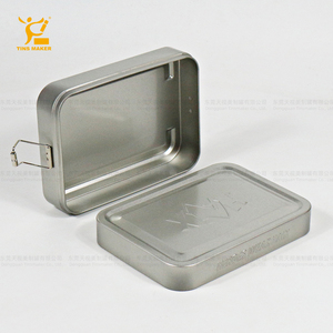 Tinsmaker Nhà Máy Tùy Chỉnh Dập Nổi In Hình Chữ Nhật Bạc <span class=keywords><strong>Tin</strong></span> Hộp Ăn Trưa Thực Phẩm An Toàn Kín Sô Cô La Bánh Cookie Kim Loại Hộp Thiếc - Product Image 4
