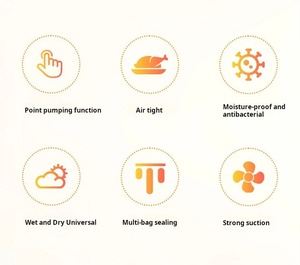 Machine de mise sous vide automatique domestique, machine d'emballage alimentaire, petite machine de conservation des aliments frais, compression plastique sèche et humide - Product Image 4