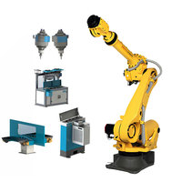 Robot FANUC R-2000iC/210L 6 axes, robot industriel, contrôle intelligent de la force, outil de polissage, meuleuse pneumatique, meulage, ébavurage