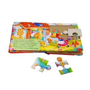 Puzzle 24 Online Costumes Moda de Alta Qualidade Dos Desenhos Animados Livro de Bordo Cantos Redondos Tecido Livro Infantil Personalizado