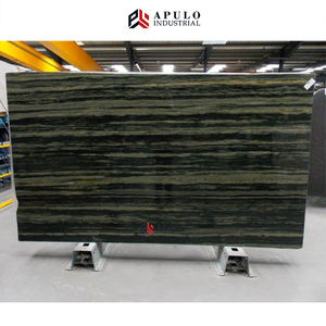 Directo de fábrica de madera verde <span class=keywords><strong>laguna</strong></span> piso de mármol azulejos Pavo Real verde de azulejo de mármol usak de bambú verde dinosaurio losa de mármol - Product Image 3