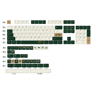 Phím Bàn Phím Royal Kludge 61 87 104, Phím Có Đèn Nền Nhuộm Subbed Oem, Dễ Thương, Anime Xda Artisan, Phím Pbt, Tùy Chỉnh Nhật Bản - Product Image 6
