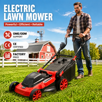 Tondeuse à gazon électrique filaire 1600W 2000W, 6 niveaux de hauteur de coupe, 220V, avec sac de ramassage, poussée manuelle, haute puissance pour jardin domestique