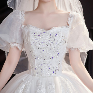 <span class=keywords><strong>Robe</strong></span> <span class=keywords><strong>de</strong></span> mariée à la nouvelle princesse simple vent traînant <span class=keywords><strong>robe</strong></span> française <span class=keywords><strong>enceinte</strong></span> 20233 <span class=keywords><strong>de</strong></span> la mariée - Product Image 3