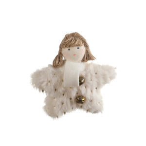 2025 Venta caliente nuevo muñeco de peluche blanco juguete lindo árbol de Navidad decoración colgante ornamento Bestwish marca 6x4x11cm decoraciones - Product Image 5