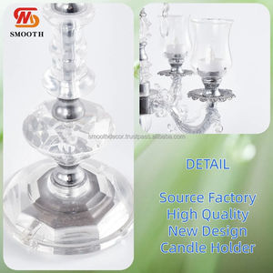 SMOOTH En gros Chandelier en acrylique à longue tige pour mariage avec design miroir 118cm - Product Image 2