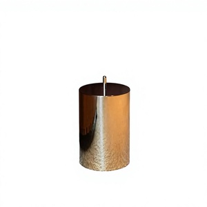Cylindrical Luxury bathroom Waste <b>Bin</b> With <b>Lid</b> On Top Modern Design Interior Decoration Metal Trash Container Dust <b>Bin</b> For home - Product Image 1