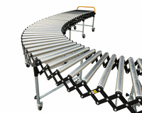 Système de convoyeur à rouleaux rétractable flexible, convoyeur motorisé pour le tri logistique express et le chargement de conteneurs