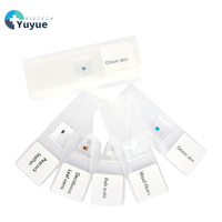 Transparent Plastic Prepared Biological Microscope Slides Specimen Slides with Storage Box Plant Animal Tissue Specimen Slides
