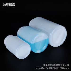 Bouteille graduée Xin'ai Pe 500/1000 ml à large ouverture avec bouchon, résistante aux acides et aux alcalis, pour le stockage d'échantillons en laboratoire - Product Image 4