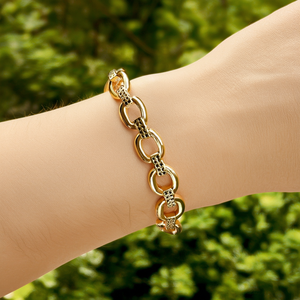 BBBA-0225 สร้อยข้อมือแฟชั่นแบบโซ่และแบบเชื่อมต่อ - Product Image 3