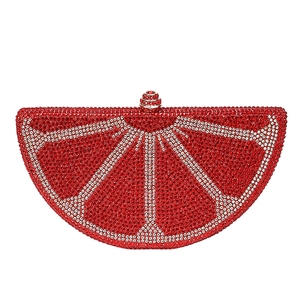 Women Watermelon Rhinestone Clutch <b>Purse</b> Funny Evening Bag with Crystal Metal Chain Halloween Christmas Party Handbag - Product Image 5