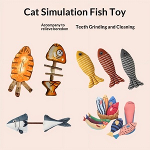 Juguetes para Masticar para Gatos, Huesos de Pescado Simulados con Hierba Gatera, Palitos para Limpieza Dental, Juguetes de Autoentretenimiento - Product Image 2