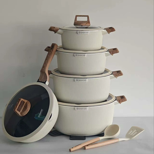 Ensemble <span class=keywords><strong>de</strong></span> 15 ustensiles <span class=keywords><strong>de</strong></span> cuisine en aluminium antiadhésifs, casseroles et poêles <span class=keywords><strong>de</strong></span> 20-32 cm, fabrication chinoise, pour la maison, les fêtes et l'usage quotidien - Product Image 1