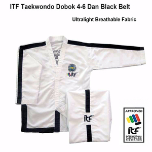 Vêtements de compétition personnalisés pour enfants et adultes, logo personnalisé, ITF WTF TKD, vêtements Dobok, uniformes de Taekwondo - Product Image 6