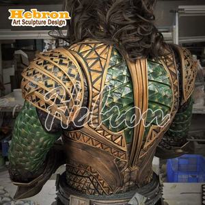 Escultura de Resina Hecha a Mano de Aquaman de la Liga de la Justicia de DC, con Tridente, Estatua de Anime - Product Image 3
