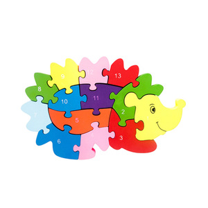 Rompecabezas de bloques de madera para niños, con animales y las 26 letras del alfabeto. Una educación temprana y - Product Image 2