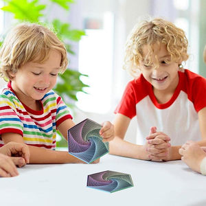 Mainan Heksagon Fraktal Cetak 3D Kustom, Mainan Heksagon Spiral Visual untuk Ujung Jari, Kubus Infinity Sensorik, Mainan Putar Meja - Product Image 6