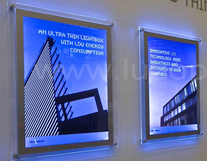 Boîte à lumière LED A3 Crystal 12V Power Indoor Display avec matériau acrylique rectangulaire pour publicité sur fenêtre de fourmi immobilière - Product Image 4