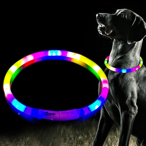 Collier LED Lumineux Réglable pour Chien, Rechargeable, Anti-Perte, Harnais Lumineux Nocturne en Nylon avec Fonction Clignotante - Product Image 6