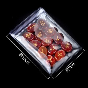 Ensemble de 13 runes de sorcières en cristal avec symbole gitano gravé, <span class=keywords><strong>pierres</strong></span> <span class=keywords><strong>apaisantes</strong></span> pour la méditation et la divination - Product Image 4
