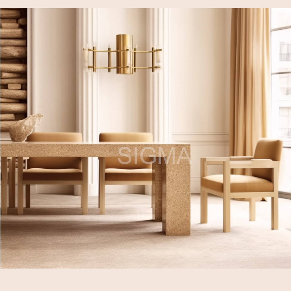 Popular Furniture Dining Table Set Modern Dining Room Sets Rectangular Restaurant Table