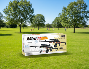 Mini pistola de juguete de agua 14 Water Ball, rifle electrónico semiautomático de 78.5 cm para niños mayores de 14 años, juguete de plástico a pilas. - Product Image 2